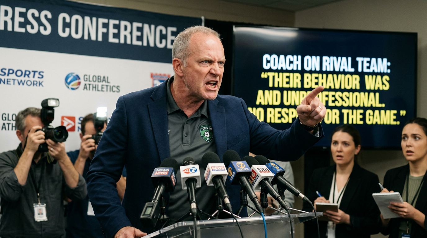 Angry coach addresses media outrage